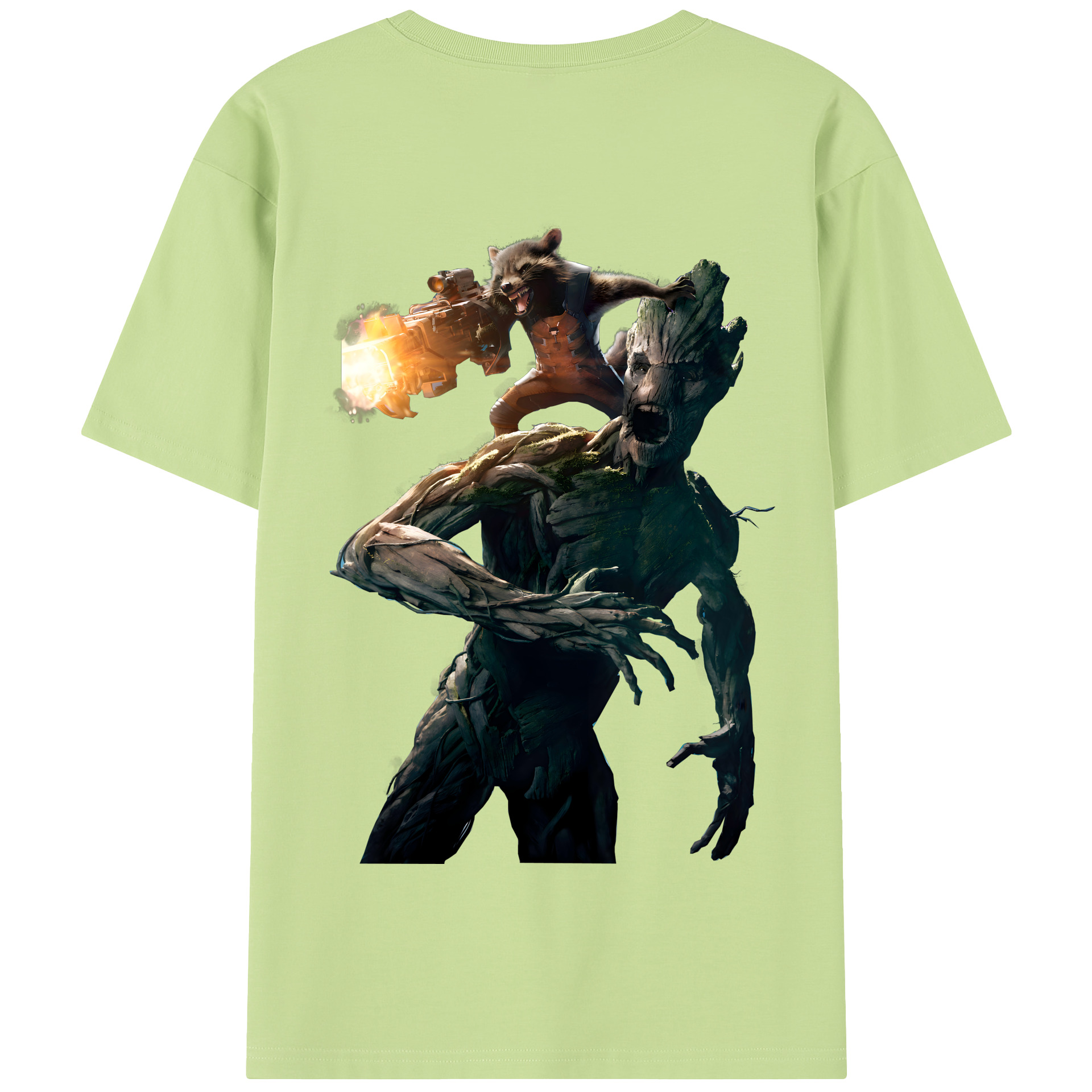 （画像用） アベンジャーズ The Avengers 綿100％半袖Tシャツ（背面プリント）